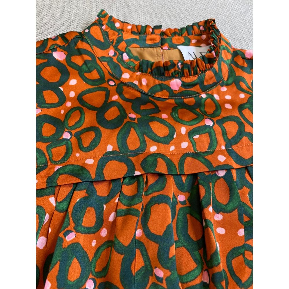 Alden Aldaire Short Sleeve Mel Top, Disco Flower, Brown/ green, Large, 198$ - Picture 4 of 11